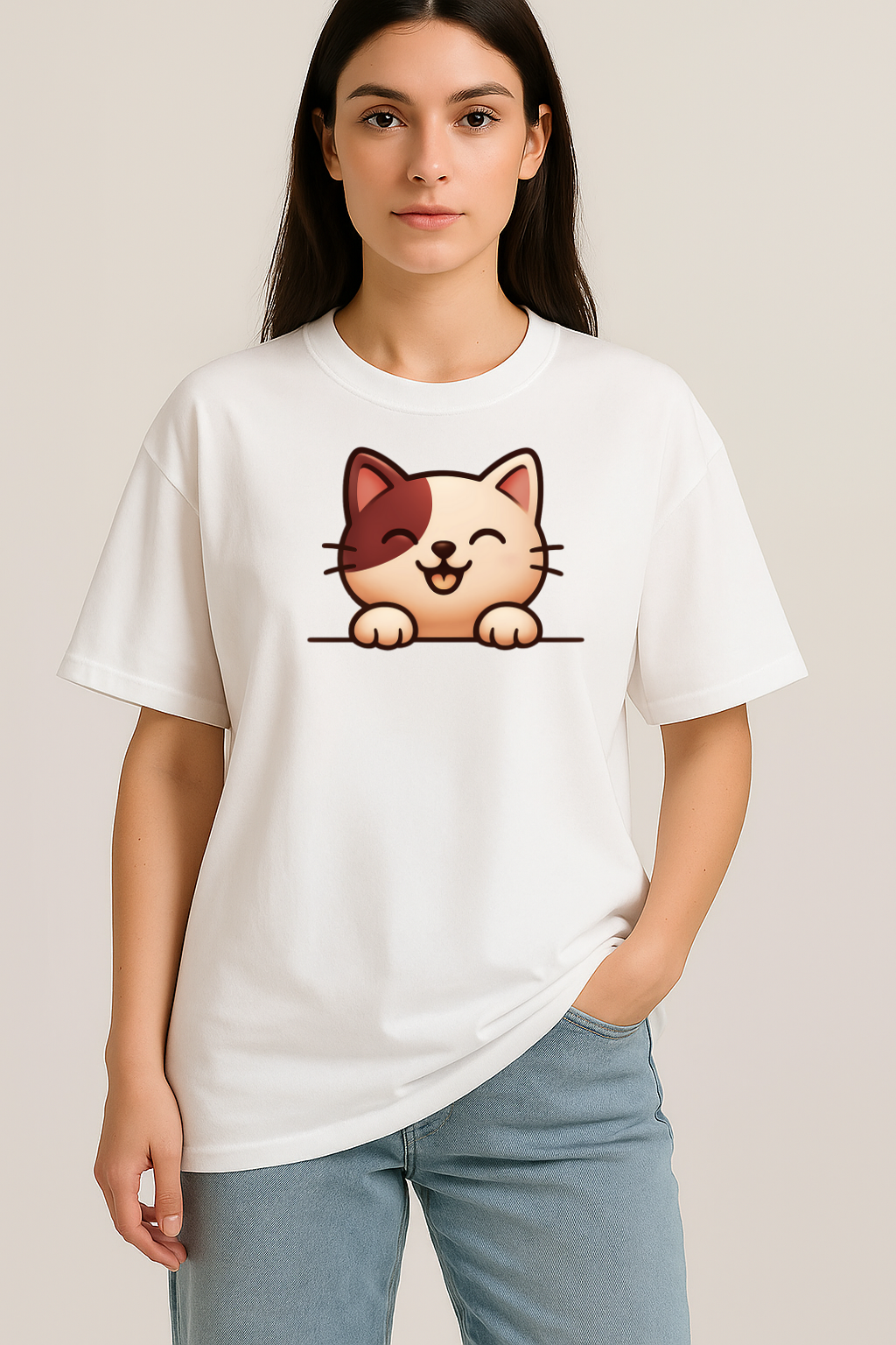 Unisex FluffyPaw Happy Paws Oversized T-shirt