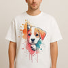 Unisex "Puppy Peek" Oversized T-Shirt