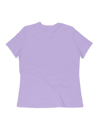FluffyPaw Women's Kitten T-Shirt in lavender color with soft, breathable cotton fabric.