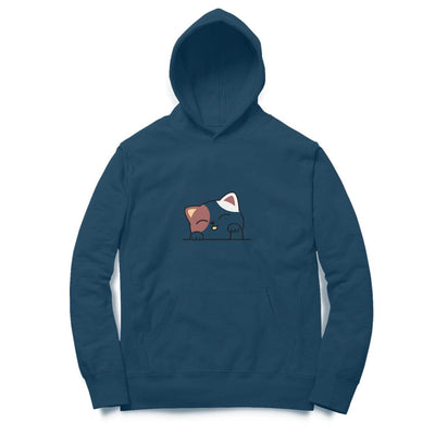 FluffyPaw Oversized Hoodie with cat design, unisex and eco-friendly.